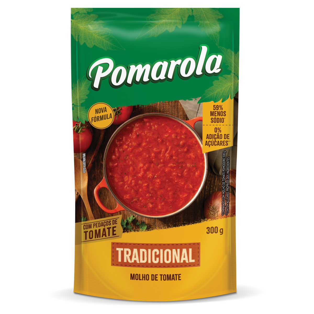 Molho De Tomate Pomarola Sc Tradicional 300g