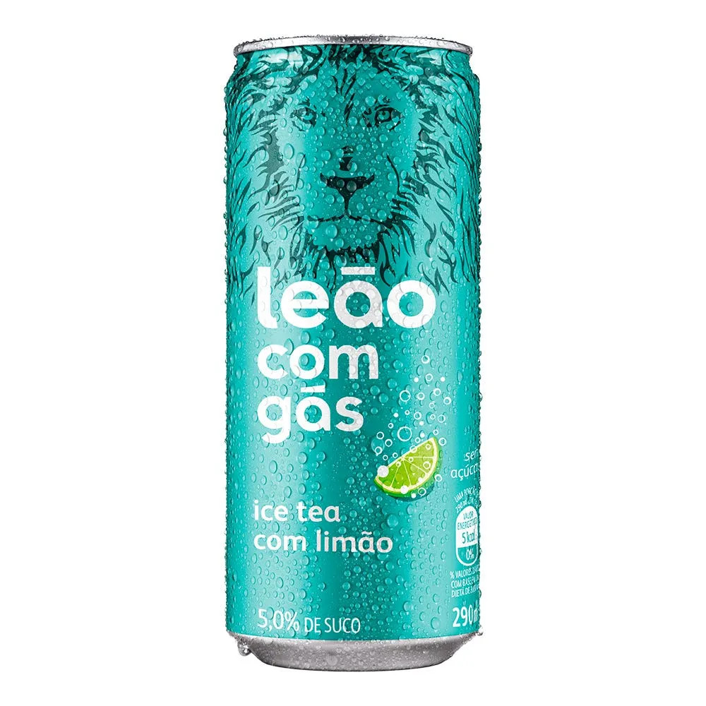 ICE TEA LEAO LIMAO C/ GAS LT290ML