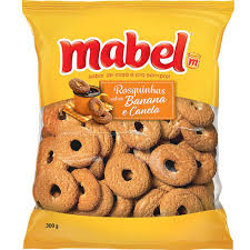 ROSQUINHA MABEL BANANA E CANELA 300G