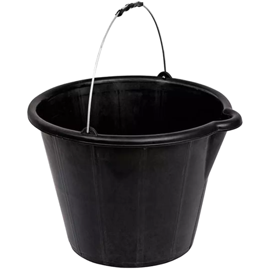 BALDE PLASTICO TERRAPLAST C/ PEGA C/ BICO PRETO12L