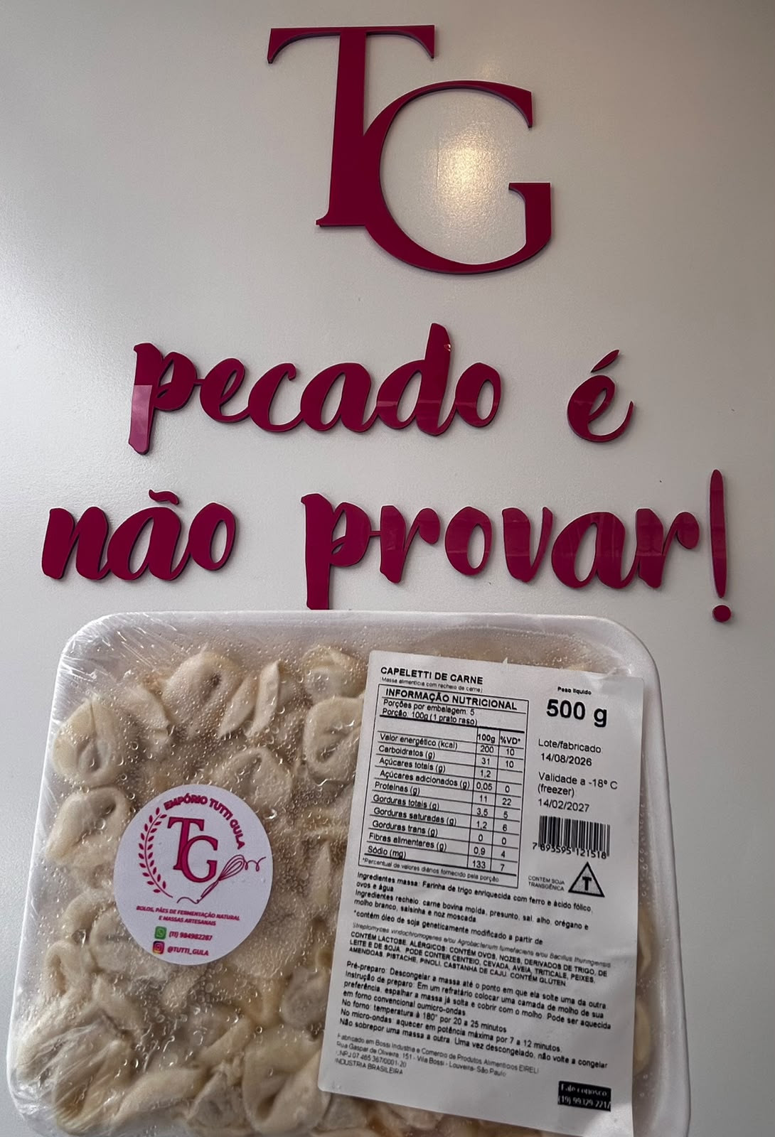 CAPELETTI DE CARNE 500G