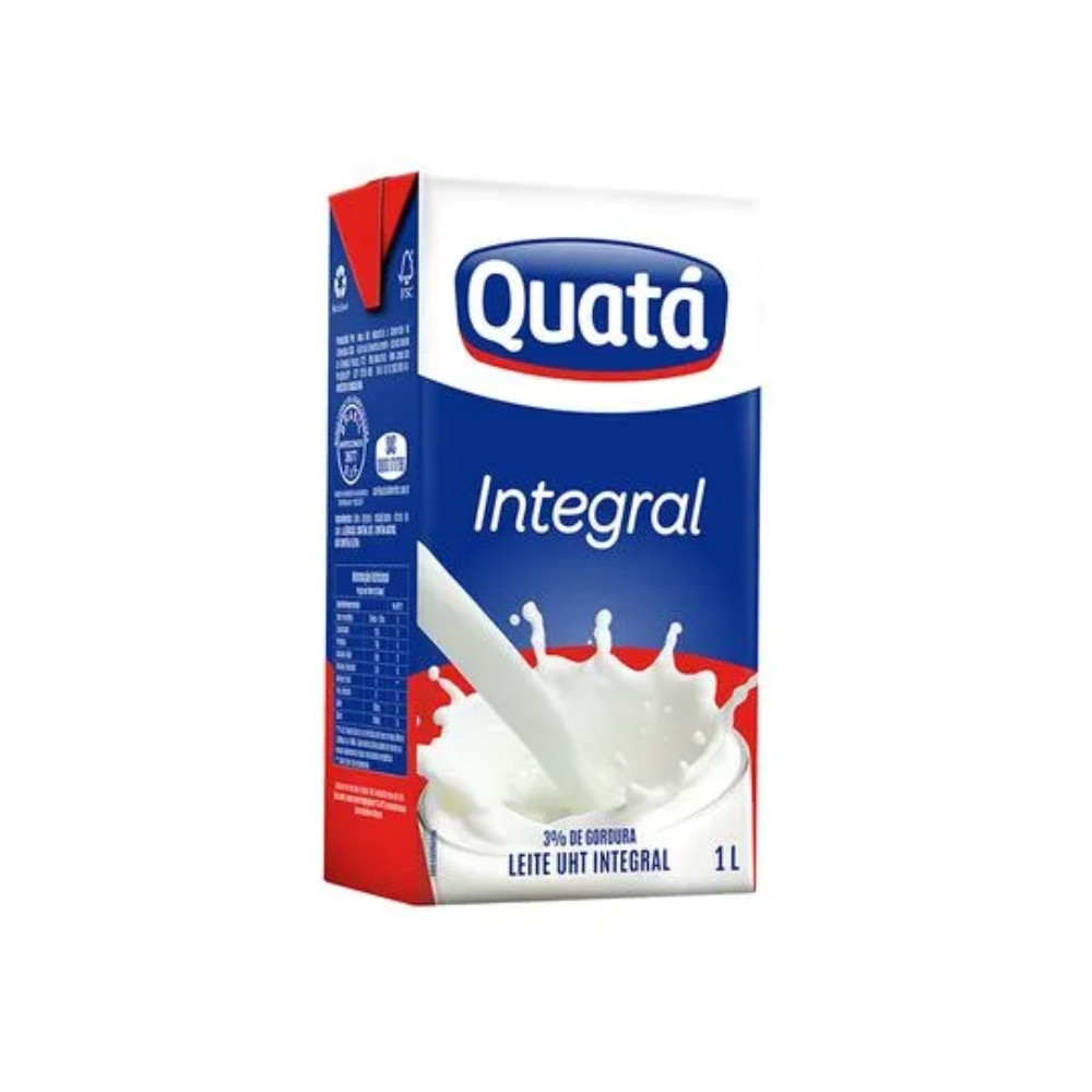 LEITE LONGA VIDA INTEGRAL QUATA 1L