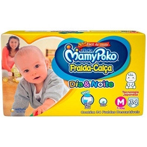FRALDA MAMYPOKO DN "M" MEGA C/34UN