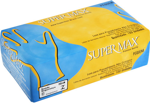 LUVA P/ PROCEDIMENTO COM PO SUPERMAX TAM PP