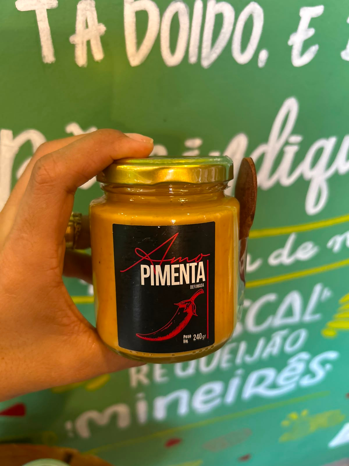 Molho de mostarda com pimenta defumada - 240g