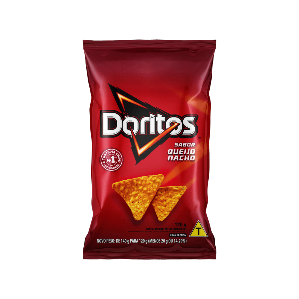 SALGADINHO DORITOS SABOR QUEIJO NACHO 120G