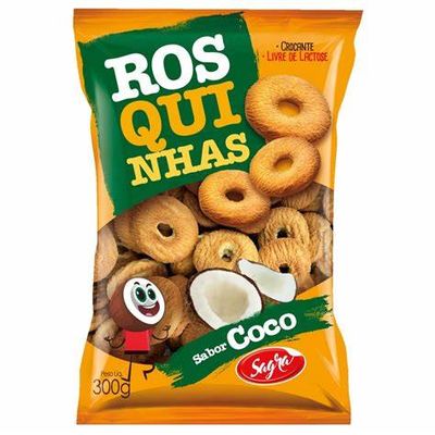 ROSQUINHA SAGRA 300G COCO