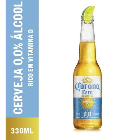 Cerveja Cero Sunbrew Zero Álcool Long Neck Corona 330ml