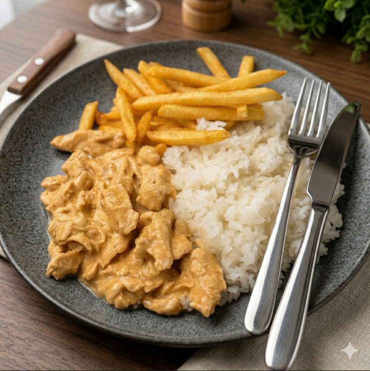 ESTROGONOFE DE FRANGO