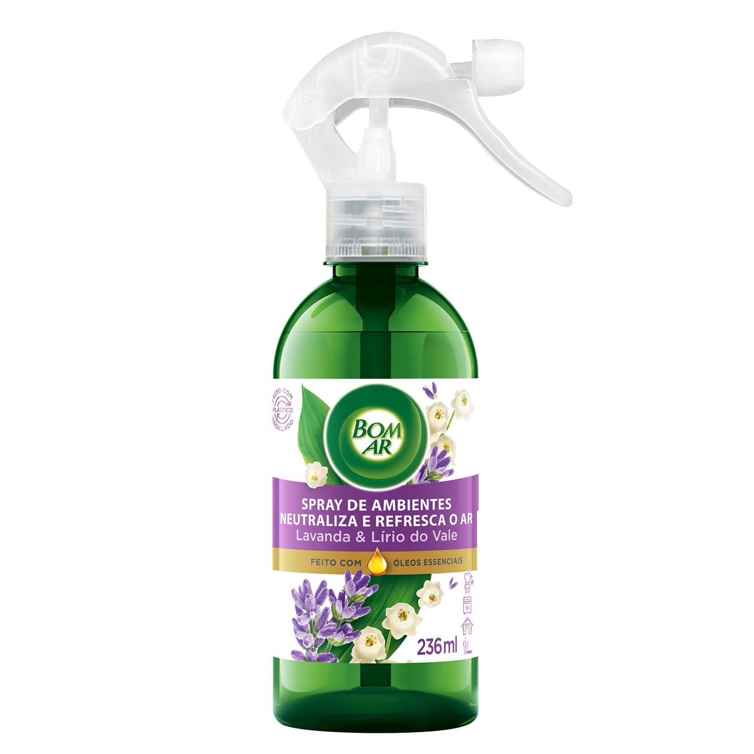 AROMATIZANTE BOM AR SPRAY LAVANDA C/ GATILHO 236ML