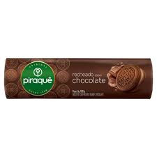 BISCOITO PIRAQUE RECH CHOCOLATE 160G