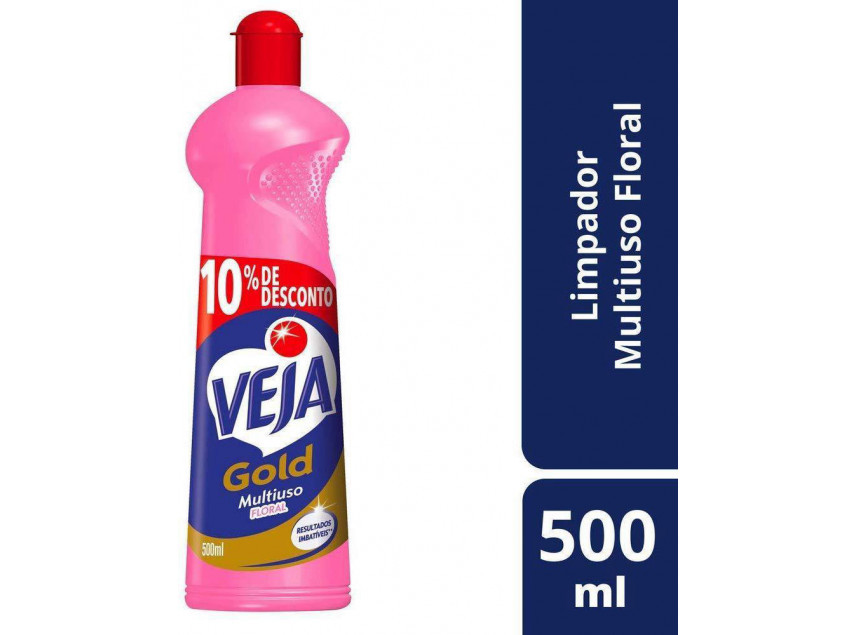 Limpador Veja M.Uso Floral Leve500ml Pague450ml