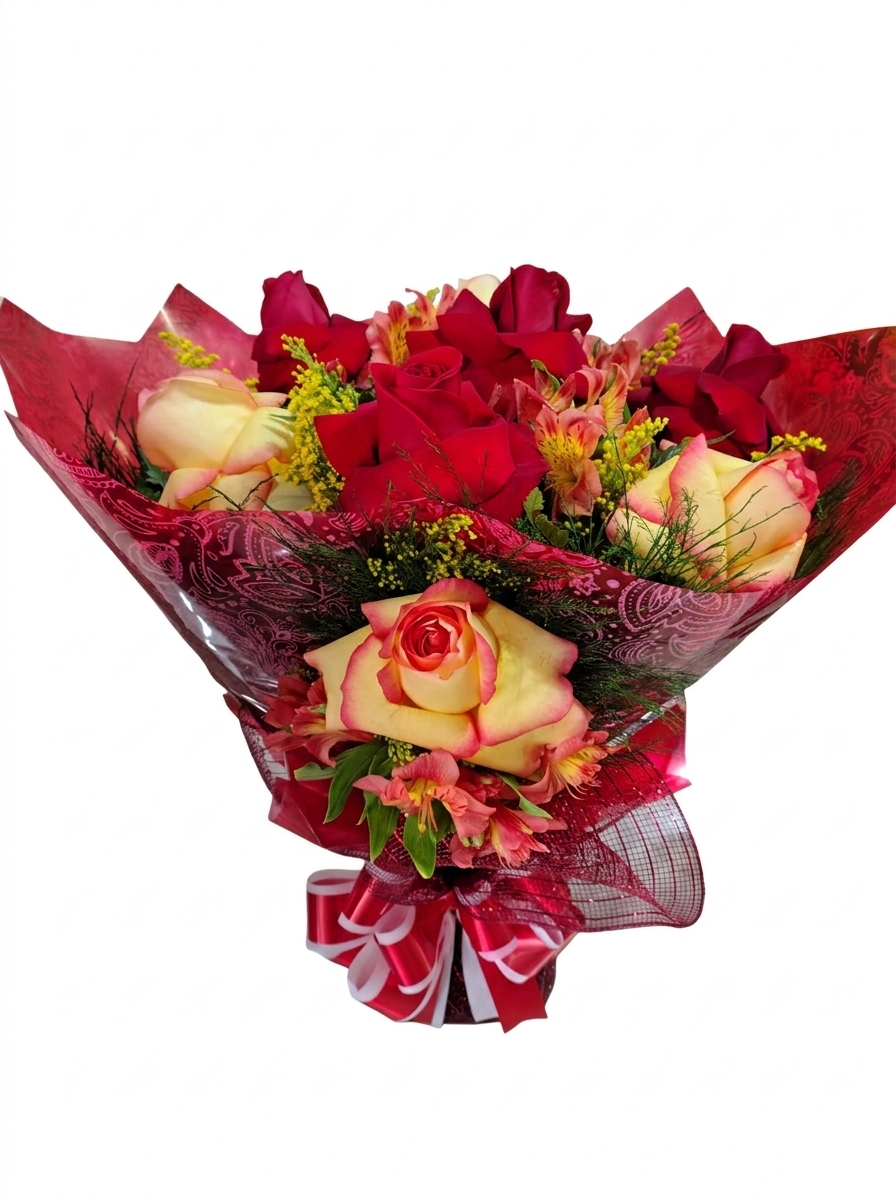 Buquê rosa colombiana