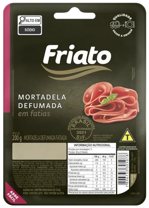 2828 Mortadela defumada friato 200g