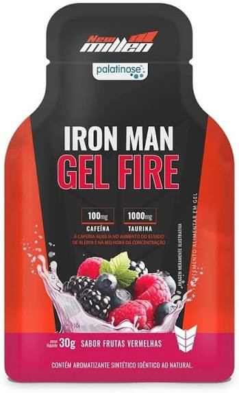 Iron Man Gel Fire Frut Verm 30g New Millen Cafeina