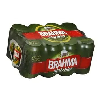 CERVEJA BRAHMA MALZBIER C/12 UNIDADES 350ML