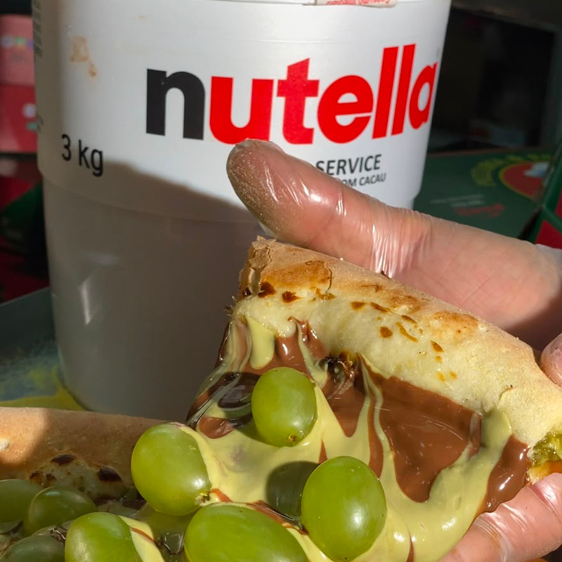 pizza pistache nutella c/ uva