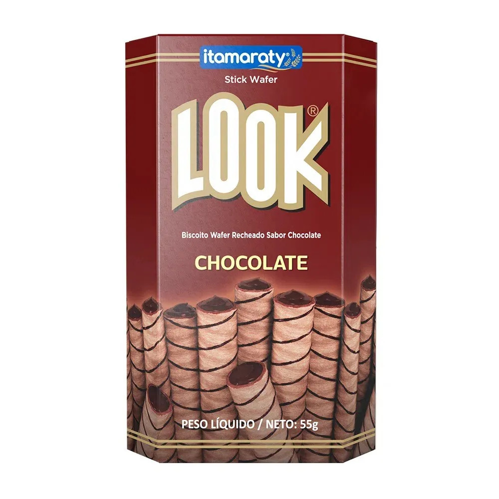 biscoito look chocolate 55g