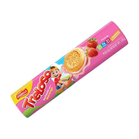 BISCOITO RECHEADO TRELOSO MORANGO
