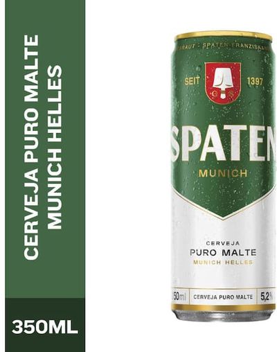 Cerveja Spaten Puro Malte Lata 350ml