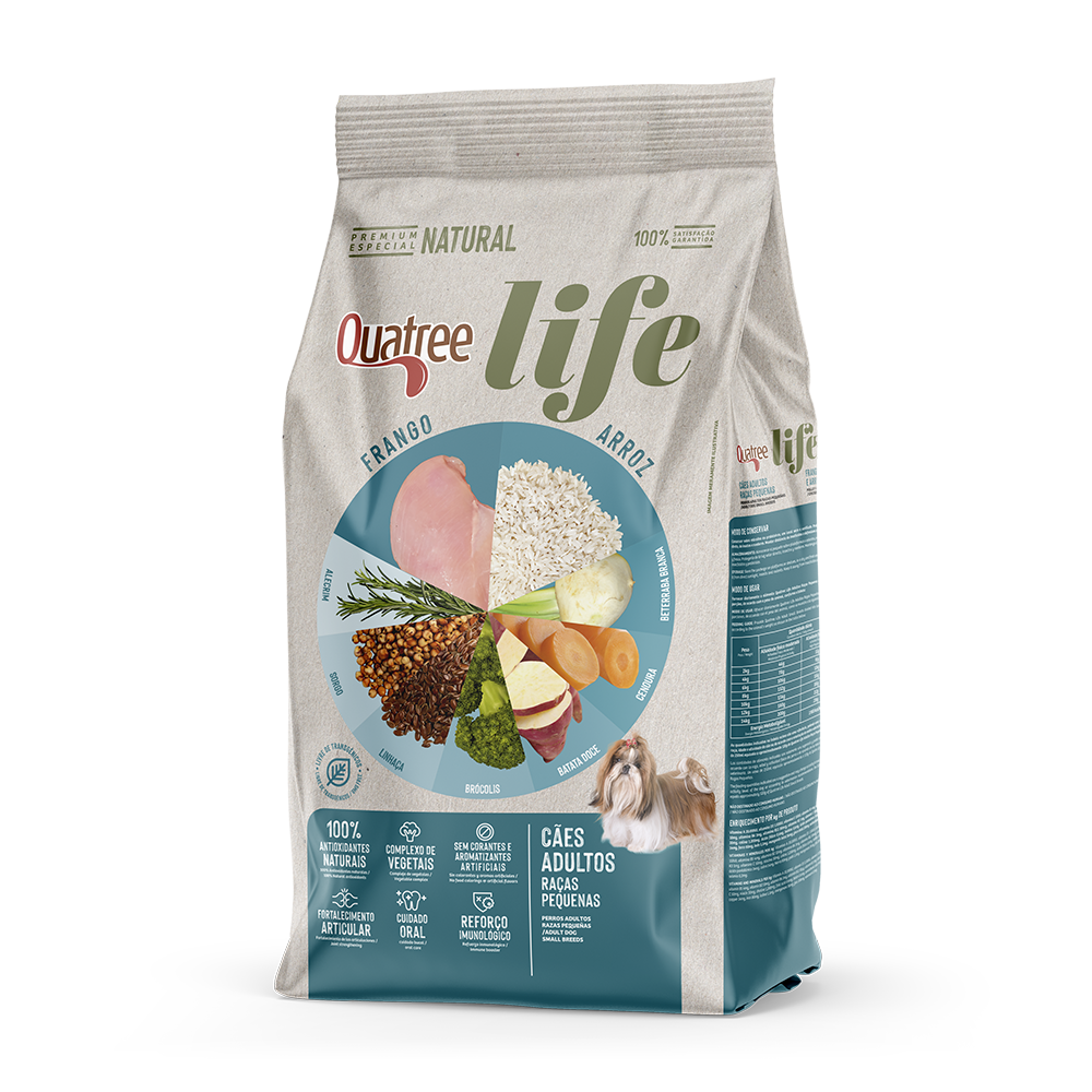 QUATREE LIFE ADULTOS RAÇAS PEQUENAS 3KG 
