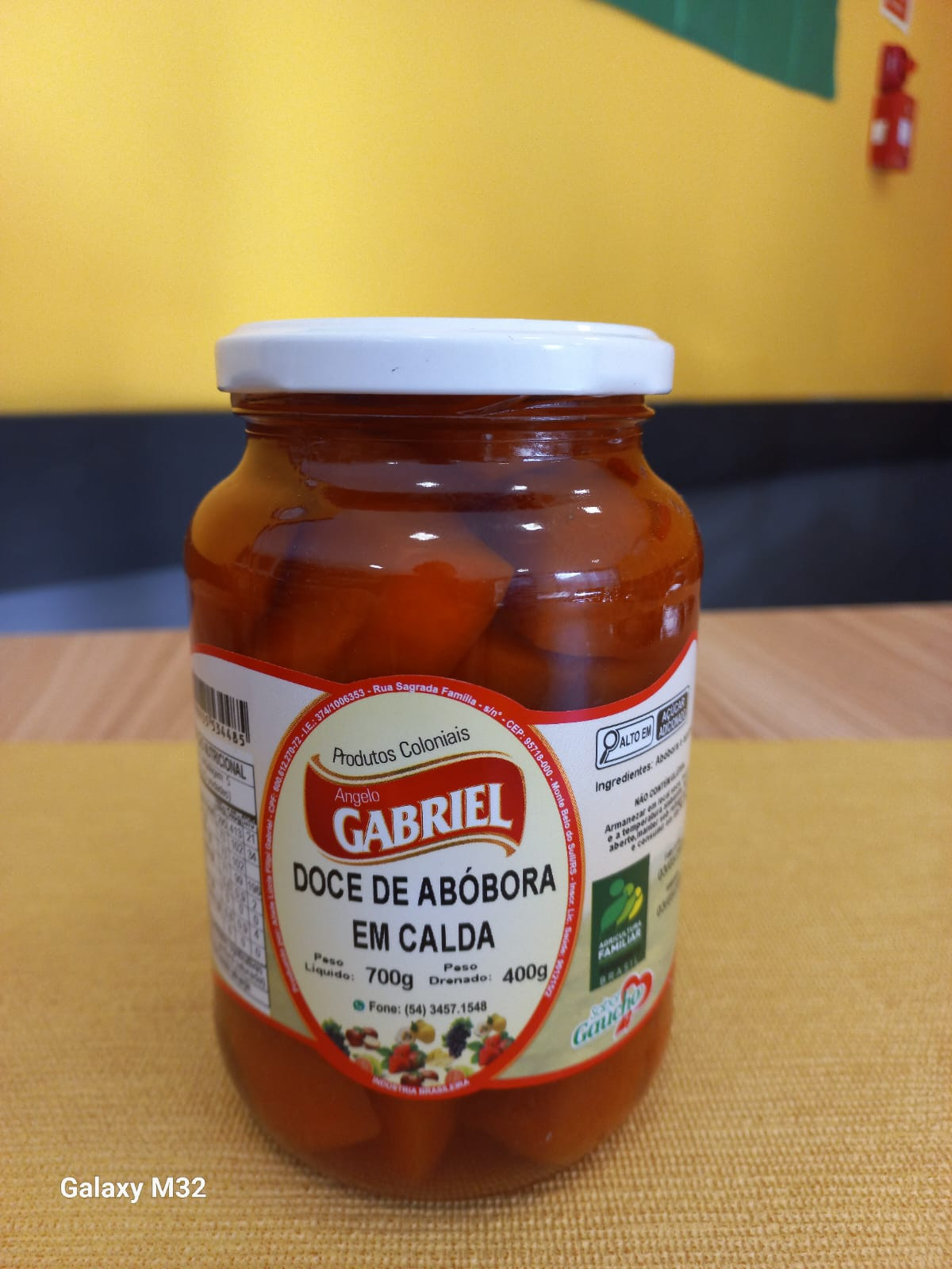 Doce De Abobora Em Calda 700G