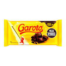 CHOCOLATE MEIO AMARGO GAROTO 80gr