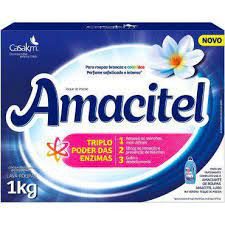 Sabao em pó Amacitel azul 800g