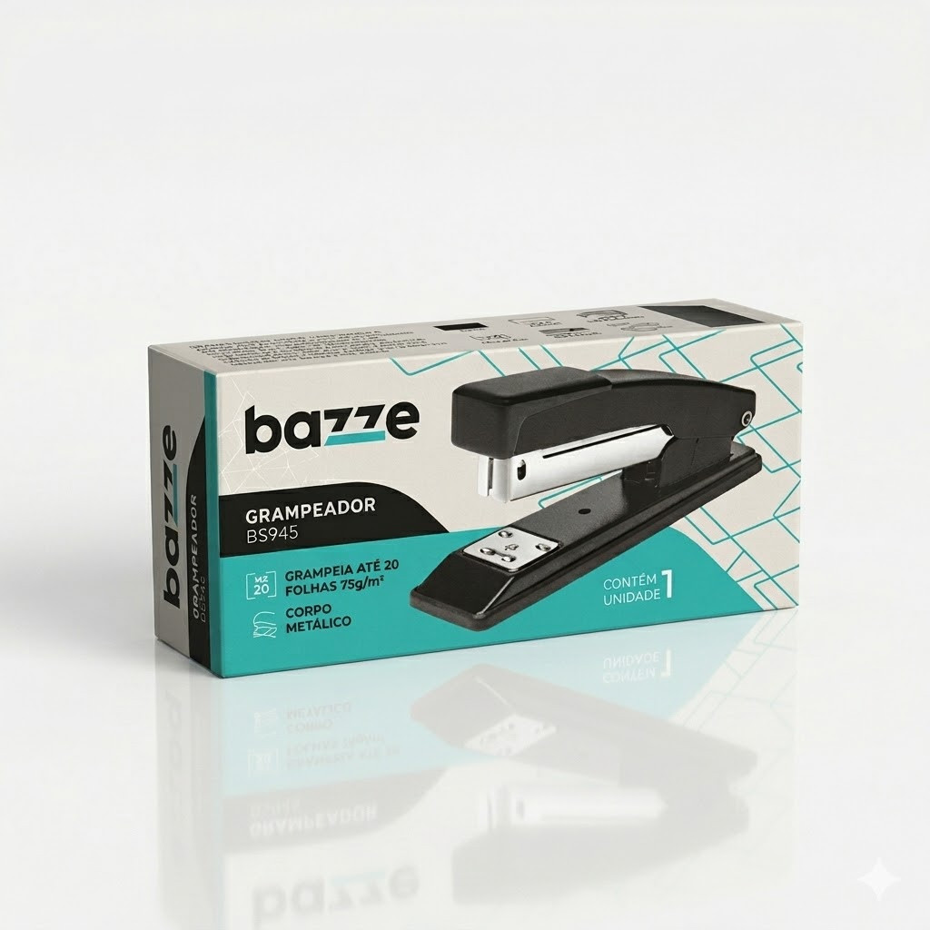 Grampeador metal 26/6 20f bazze
