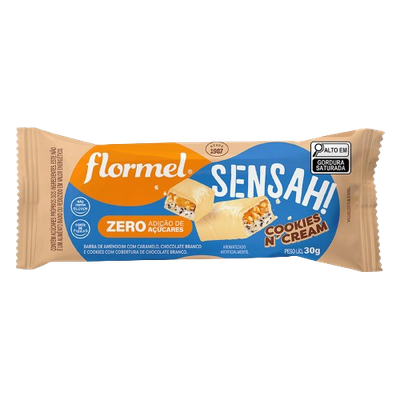 Barra de Cereal Sabor Cookies N'cream Flormel 30g