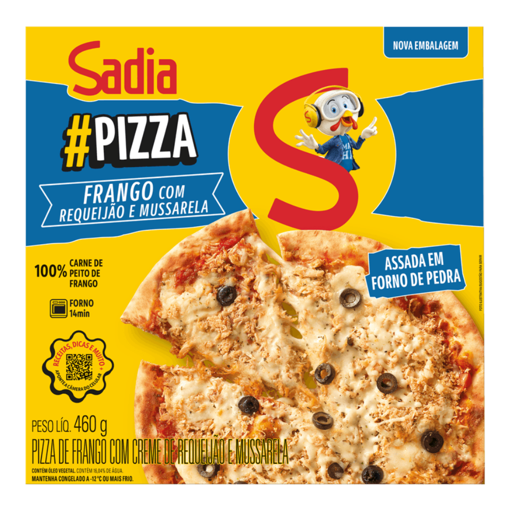 PIZZA SADIA FRANGO C/ MUSSARELA 460G