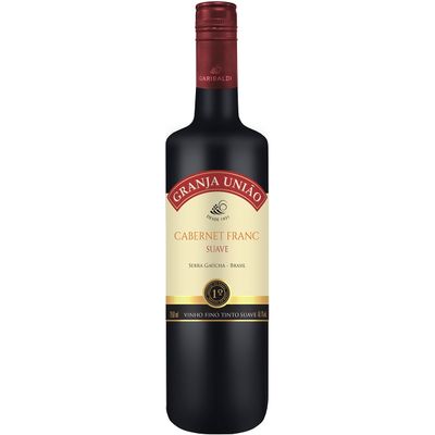 Vinho Tinto Suave Cabernet Franc Granja União 750ml