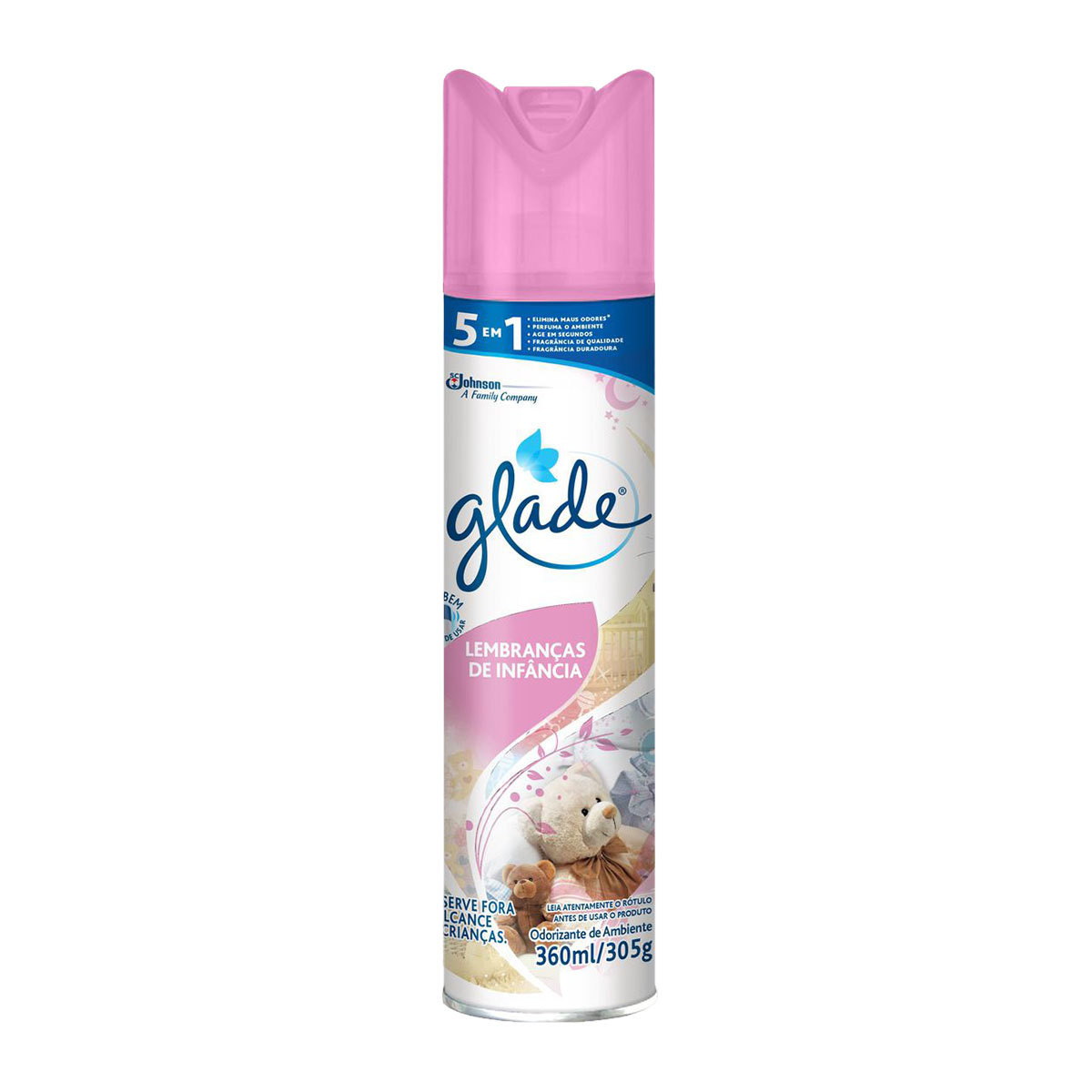 desodoriz. Glade 360ml Lemb. Inf.