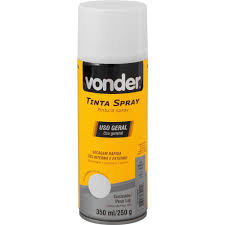 Tinta Spray Branco Fosco 350ml/250g - Vonder