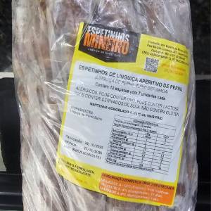 PACOTE DE ESPETINHO LINGUICA APERITIVO 12UNID