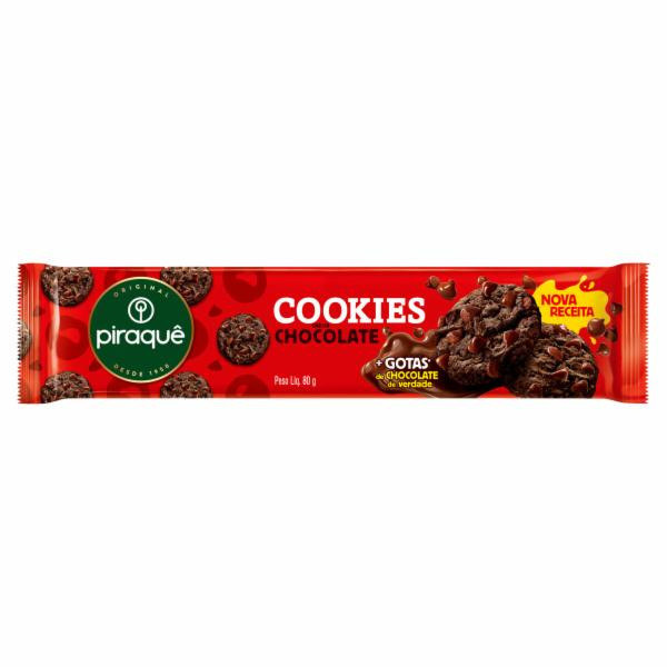 BISCOITO PIRAQUE COOKIE CHOCOLATE 80G
