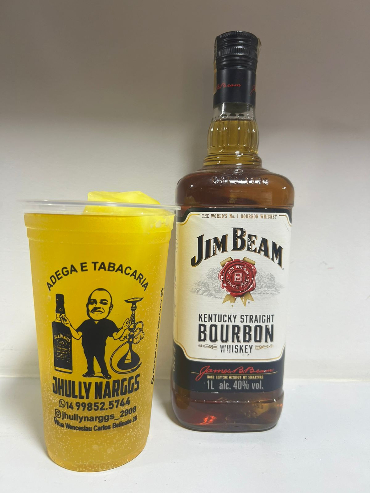 COPO DE WHISKY JIM BEAM 700ML