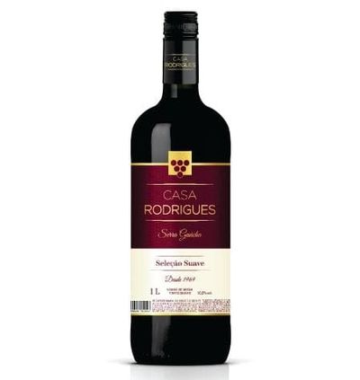 VINHO CASA RODRIGUES TINTO SUAVE 1LT