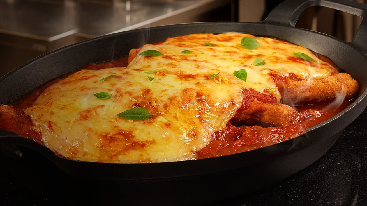 NOSSA PARMEGIANA DE FRANGO