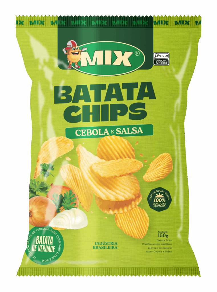 BATATA MIX CHIPS CEBOLA E SALSA 150GR 