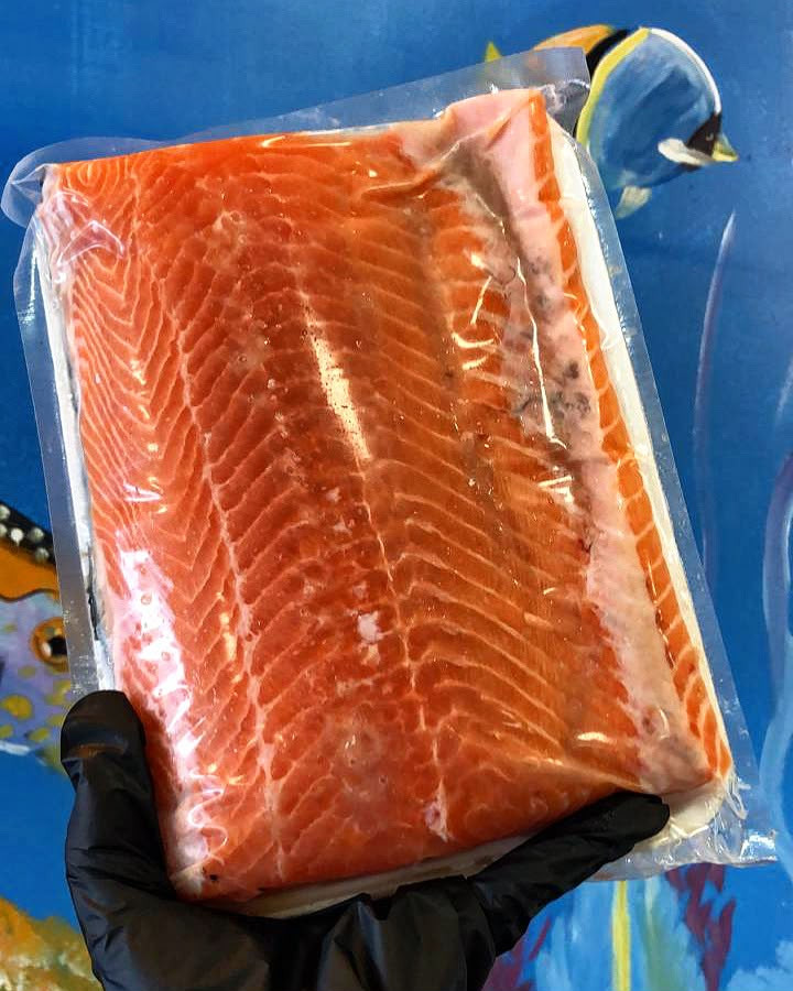 Filé de salmão c/ pele fresco(500g)
