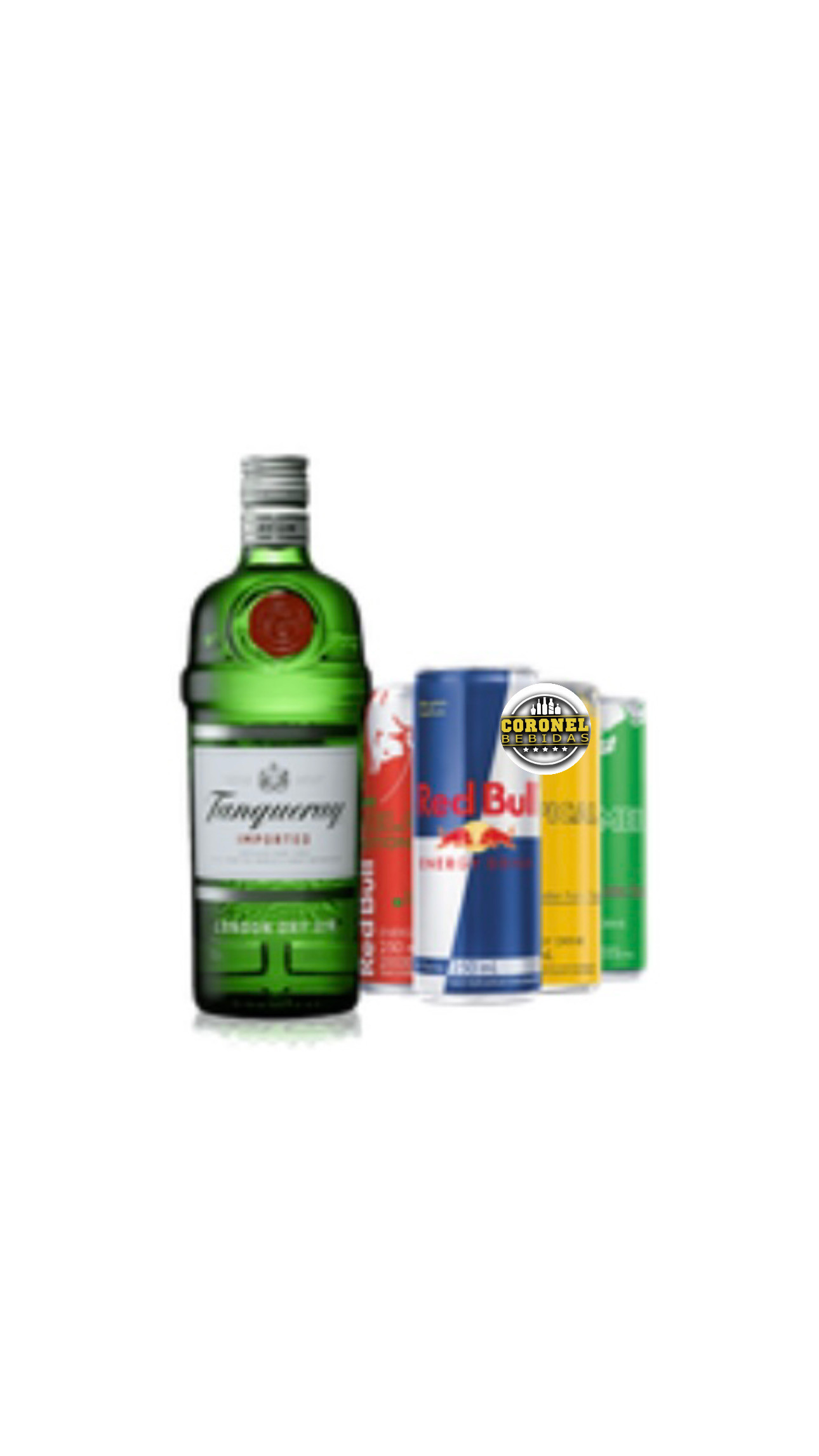 Gin Tanqueray 750ml+ 4 Redbul ( escolher Sabores )