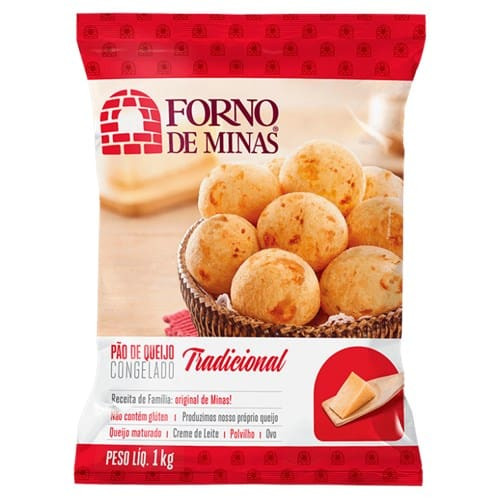 Pão de Queijo Congelado Forno de Minas Tradicional 1kg