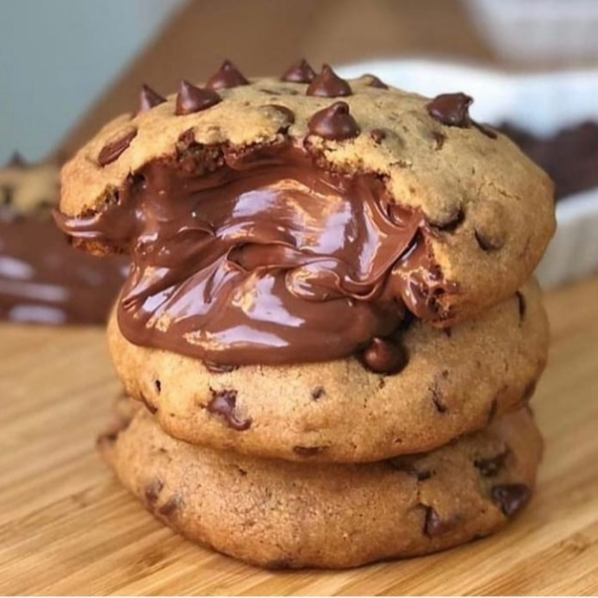 Cookie recheado de Nutella