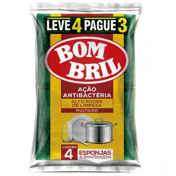 ESPONJA MULTIUSO BOMBRIL C/4UN