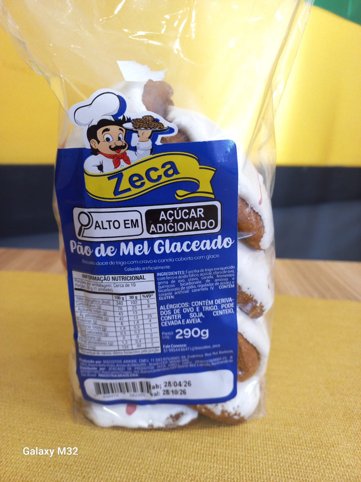 Pao De Mel Glaceado290g