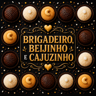 BRIGADEIRO, BEIJINHO E CAJUZINHO