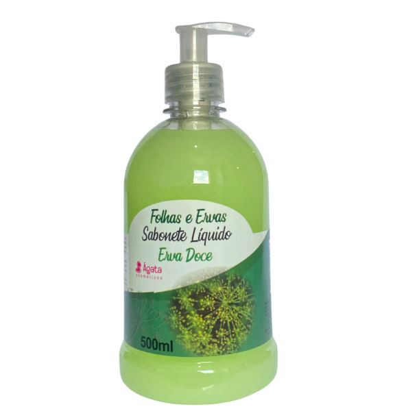 SABONETE LIQUIDO ERVA DOCE 500ML AGATA