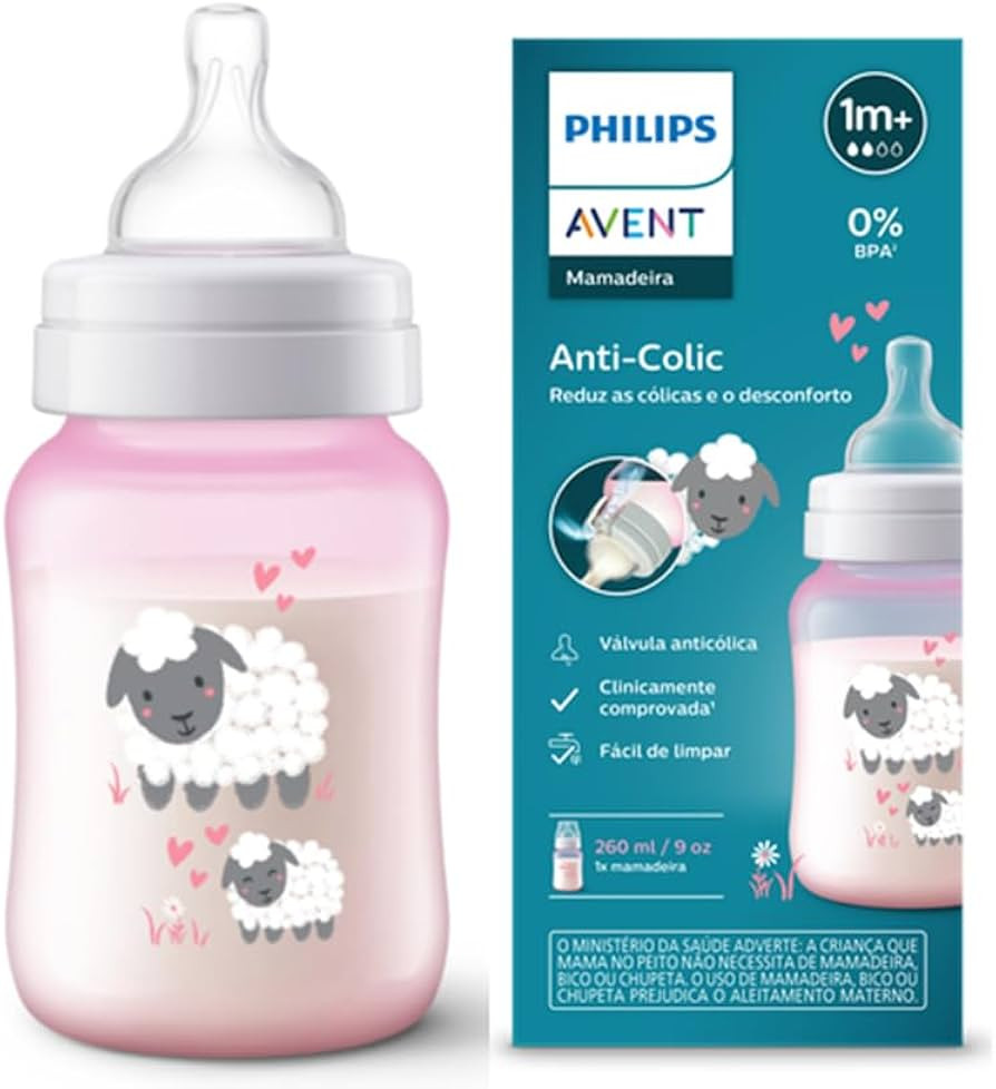 Mamadeira Avent Anti-Colic 260 ml - Ovelha 