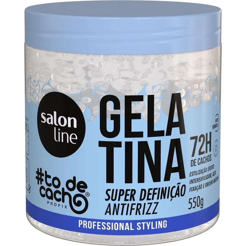 GELATINA SALON LINE 550G TÔ DE CACHO 